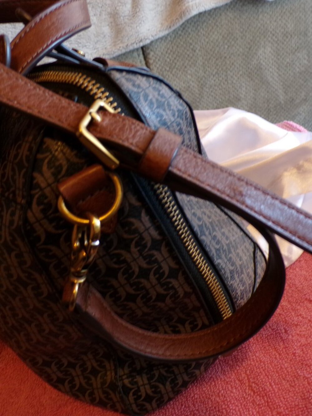 Fossil Tara Monogram Print Purse and Wallet - Picture 9 of 12